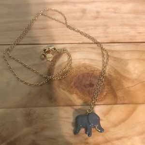 J. Crew elephant necklace